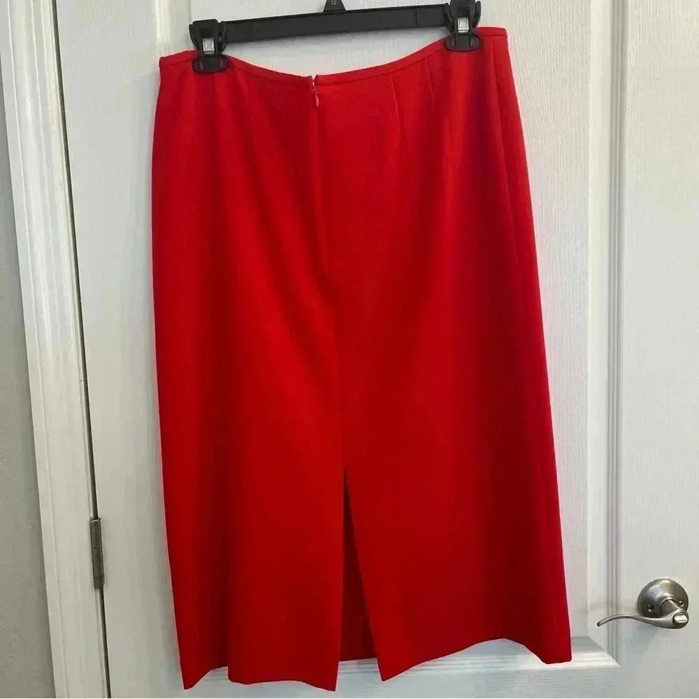 Red Lined Skirt by Preston & York - Picture 9 of 9